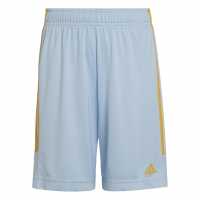 Adidas Дамски Къси Шорти За Тренировка Sereno Training Shorts Juniors Light Blue/Gold Детски къси панталони