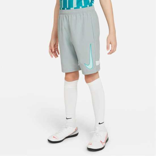 Nike Dri-FIT Academy Big Kids' Graphic Soccer Shorts Light Pumice Детски къси панталони