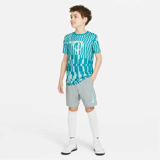 Nike Dri-FIT Academy Big Kids' Graphic Soccer Shorts Light Pumice Детски къси панталони