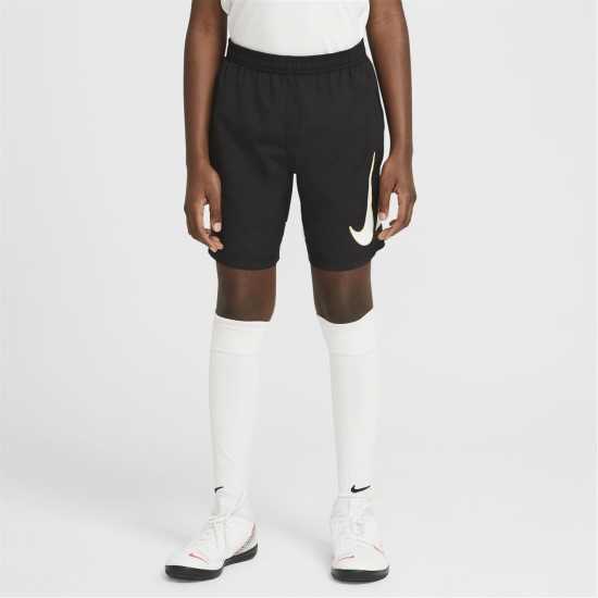 Nike Dri-FIT Academy Big Kids' Graphic Soccer Shorts Черно/Бяло 