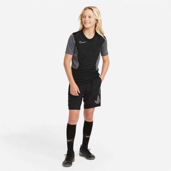 Nike Dri-FIT Academy Big Kids' Graphic Soccer Shorts Черно/Бяло 