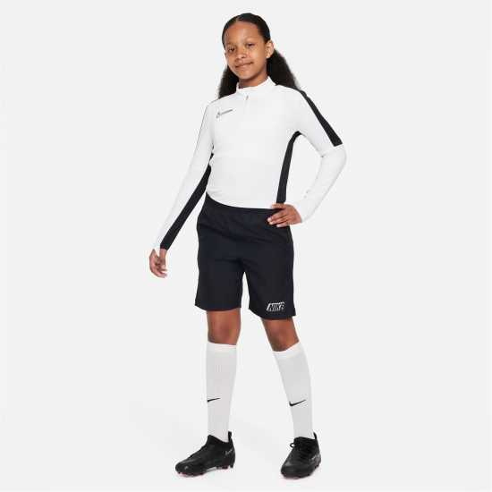 Nike Dri-FIT Academy Big Kids' Graphic Soccer Shorts Черно/Бяло 