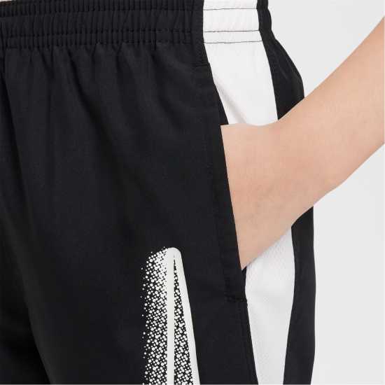 Nike Dri-FIT Academy Big Kids' Graphic Soccer Shorts Черно/Бяло 