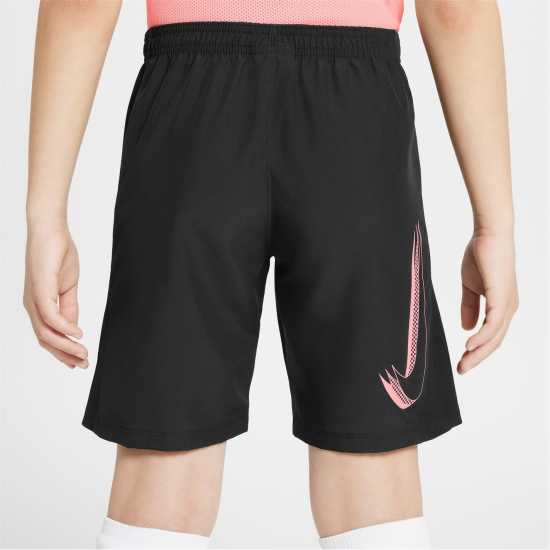 Nike Dri-FIT Academy Big Kids' Graphic Soccer Shorts Черно Детски къси панталони
