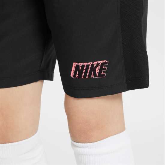 Nike Dri-FIT Academy Big Kids' Graphic Soccer Shorts Черно Детски къси панталони