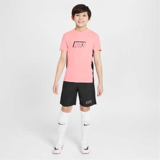 Nike Dri-FIT Academy Big Kids' Graphic Soccer Shorts Черно Детски къси панталони