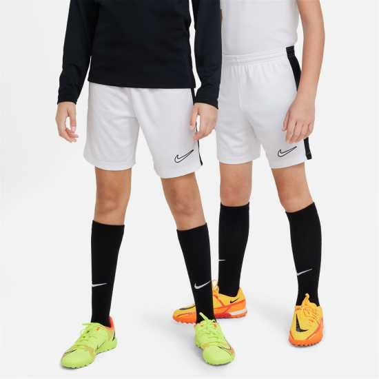 Nike Момчешки Къси Гащи Academy Shorts Junior Boys White/Black Детски къси панталони