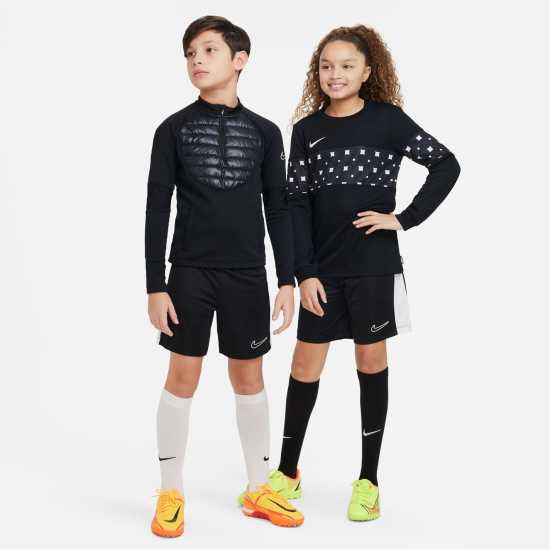 Nike Момчешки Къси Гащи Academy Shorts Junior Boys Black/White - Детски къси панталони