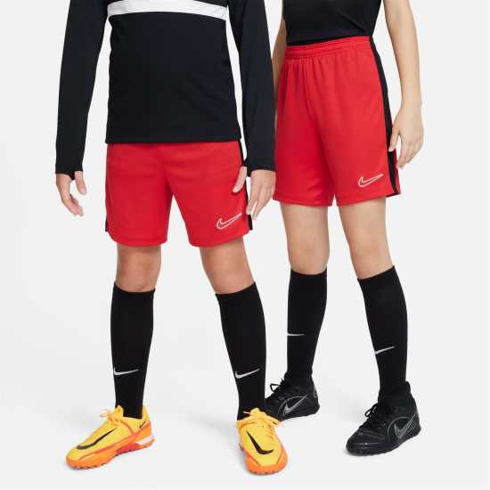 Nike Момчешки Къси Гащи Academy Shorts Junior Boys Red/Black/White Детски къси панталони