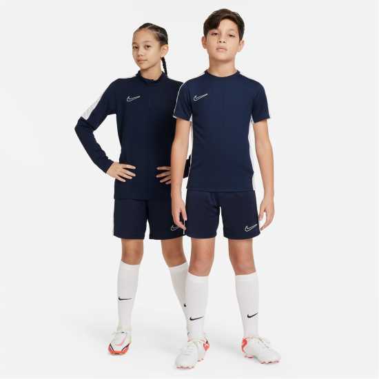 Nike Детски Шорти Academy Shorts Juniors Обсидиан/Бял Детски къси панталони