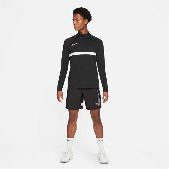 Nike Тъкани Мъжки Шорти Academy Woven Shorts Mens Black Мъжки къси панталони