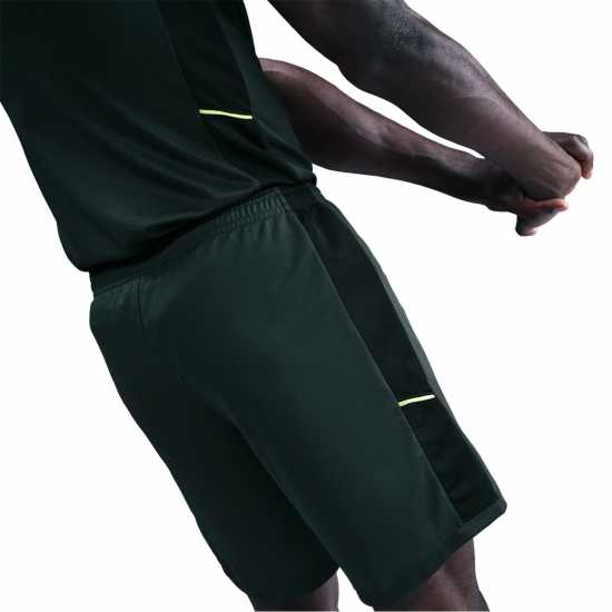 Nike Мъжки Шорти Academy Shorts Mens Черно/Лайм 