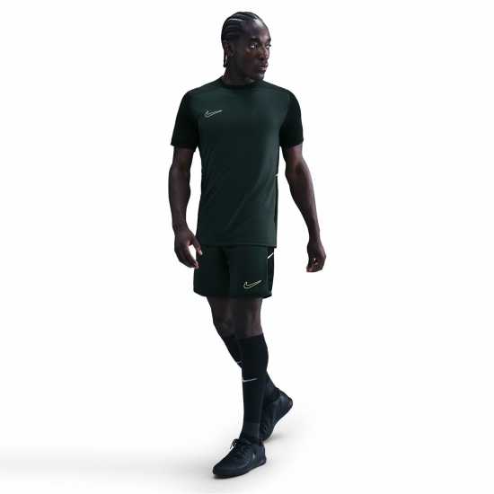 Nike Мъжки Шорти Academy Shorts Mens Черно/Лайм 