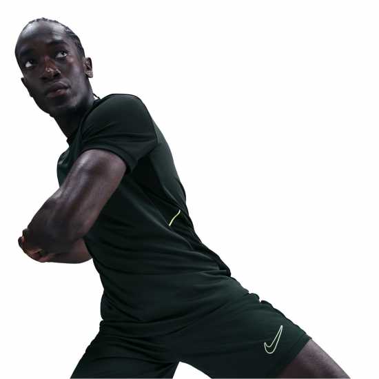 Nike Мъжки Шорти Academy Shorts Mens Черно/Лайм 