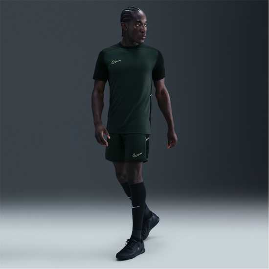 Nike Мъжки Шорти Academy Shorts Mens Черно/Лайм 