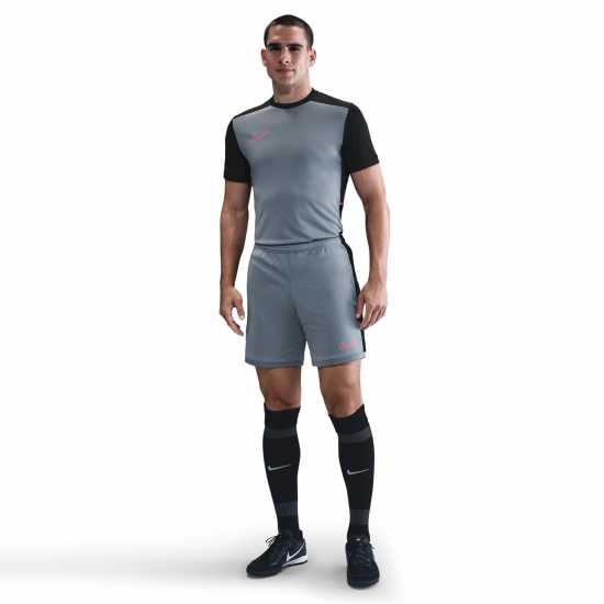 Мъжки къси панталони Nike Мъжки Шорти Academy Shorts Mens Grey/Black Nike Мъжки Шорти Academy Shorts Mens Grey/Black Мъжки къси панталони