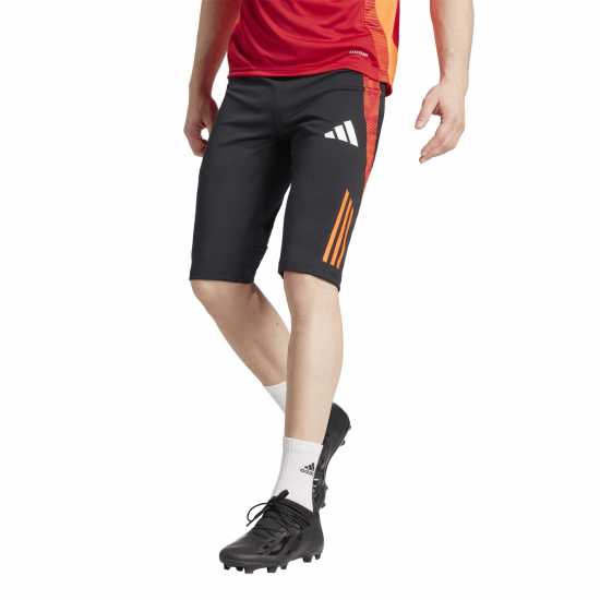 Adidas Tiro24 C 1/2Pnt Football Short Mens Black/Solar Red Adidas Tiro24 C 1/2Pnt Football Short Mens Black/Solar Red
