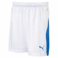 Puma Детски Шорти Liga Shorts Juniors White/Blue Детски къси панталони