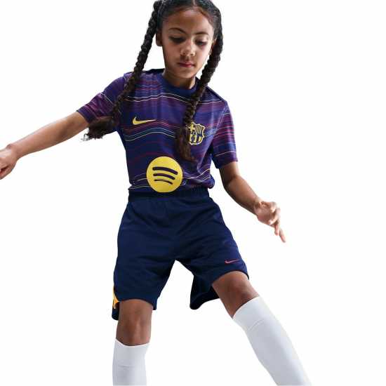 Детски къси панталони Nike Футболна Топка Strike Football Shorts Juniors Blue/Orange Nike Футболна Топка Strike Football Shorts Juniors Blue/Orange Детски къси панталони