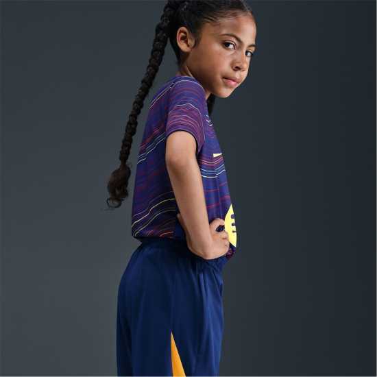 Детски къси панталони Nike Футболна Топка Strike Football Shorts Juniors Blue/Orange Nike Футболна Топка Strike Football Shorts Juniors Blue/Orange Детски къси панталони