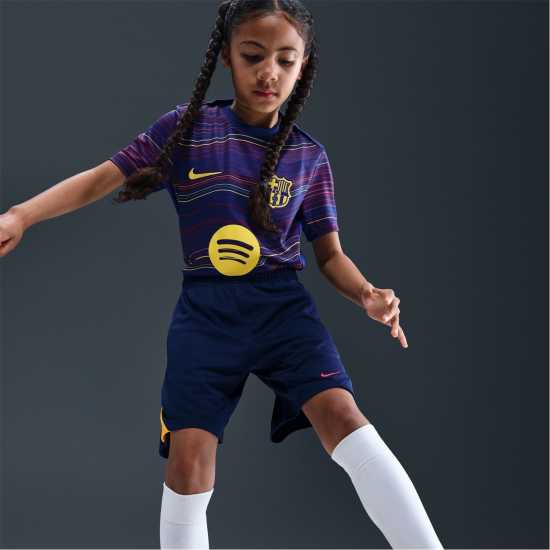 Детски къси панталони Nike Футболна Топка Strike Football Shorts Juniors Blue/Orange Nike Футболна Топка Strike Football Shorts Juniors Blue/Orange Детски къси панталони
