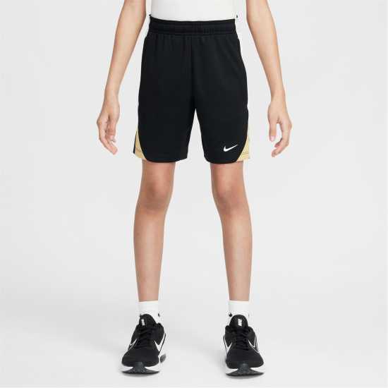 Детски къси панталони Nike Футболна Топка Strike Football Shorts Juniors Черно/Злато Nike Футболна Топка Strike Football Shorts Juniors Черно/Злато Детски къси панталони