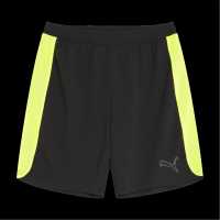 Puma Дамски Къси Шорти За Тренировка Finesse Performance Training Shorts Mens Черно/Жълто Мъжки къси панталони