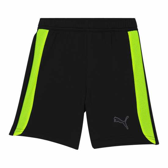 Puma Дамски Къси Шорти За Тренировка Finesse Performance Training Shorts Junior Черно/Жълто Детски къси панталони