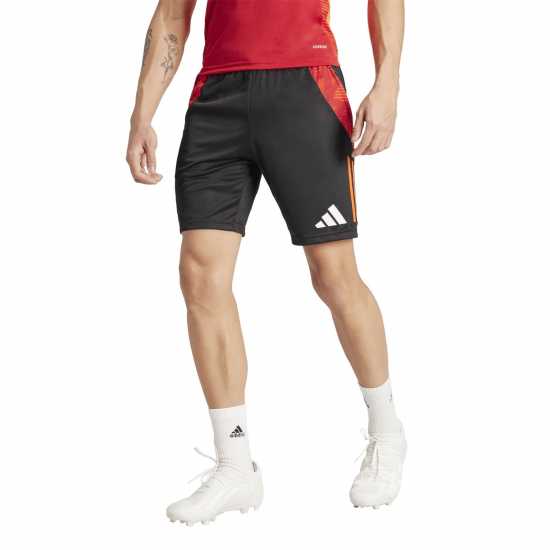Adidas Дамски Къси Шорти За Тренировка Tiro 25 Competition Training Shorts Black/Solar Red 