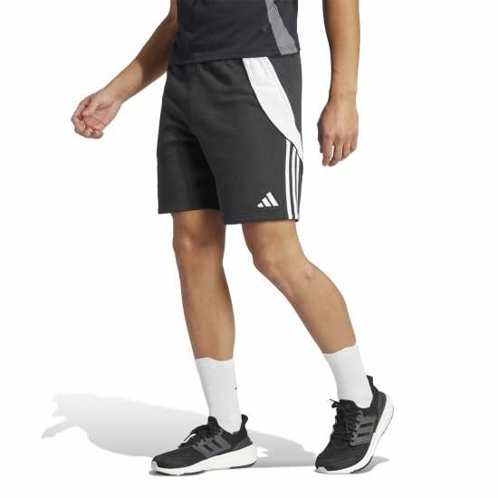 Adidas Мъжки Шорти Tiro 24 Sweat Shorts Mens Черно/Бяло Мъжки къси панталони