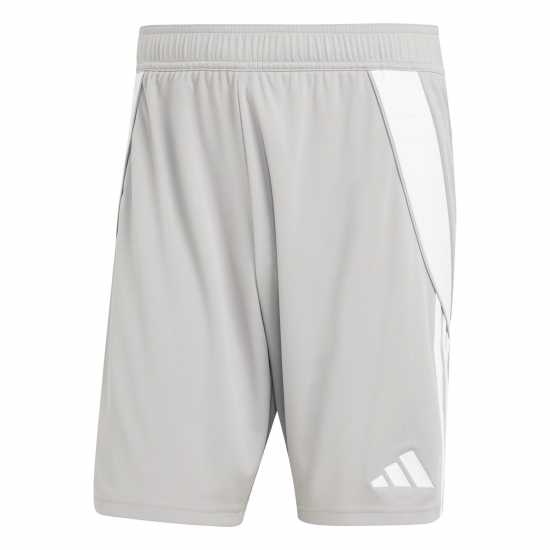 Adidas Мъжки Шорти Tiro 24 Shorts Mens Средно сиво/Бяло Мъжки къси панталони
