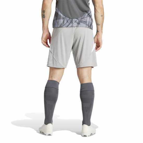 Adidas Мъжки Шорти Tiro 24 Shorts Mens Средно сиво/Бяло Мъжки къси панталони
