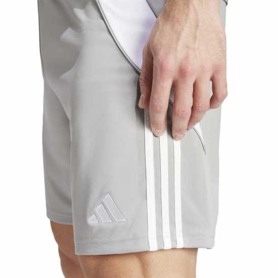 Adidas Мъжки Шорти Tiro 24 Shorts Mens Средно сиво/Бяло Мъжки къси панталони