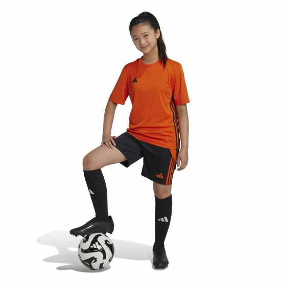 Adidas Детски Шорти Tiro 24 Football Shorts Juniors черно/Тм Оранжево Детски къси панталони