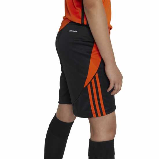 Adidas Детски Шорти Tiro 24 Football Shorts Juniors черно/Тм Оранжево Детски къси панталони