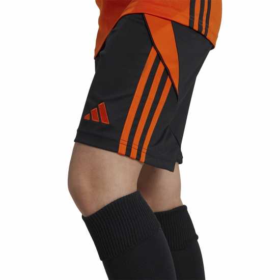 Adidas Детски Шорти Tiro 24 Football Shorts Juniors черно/Тм Оранжево Детски къси панталони