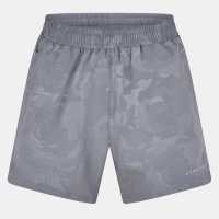 Gym King Mens Camo Performance Gym Shorts Гънметал 