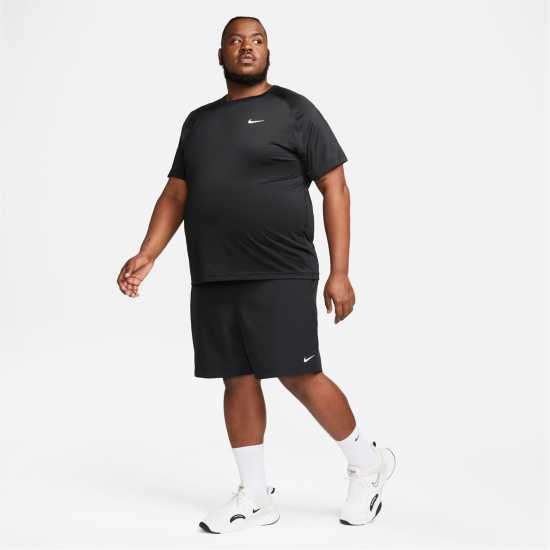 Nike Dri-FIT Form Men's 7 Unlined Versatile Shorts Black/White Мъжко облекло за едри хора