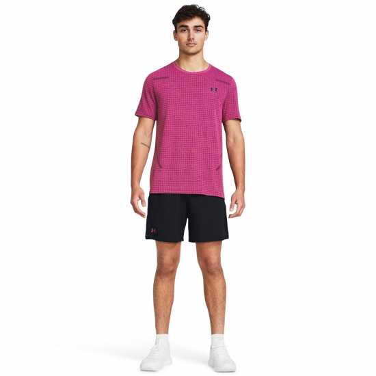 Under Armour Тъкани Мъжки Шорти Woven Shorts Mens Черно/Астророзово Мъжки къси панталони