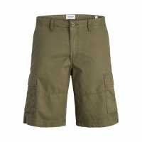 Мъжки Къси Панталони С Джобове Jack And Jones Mateo Cargo Shorts Mens Олива Нощ Мъжки къси панталони