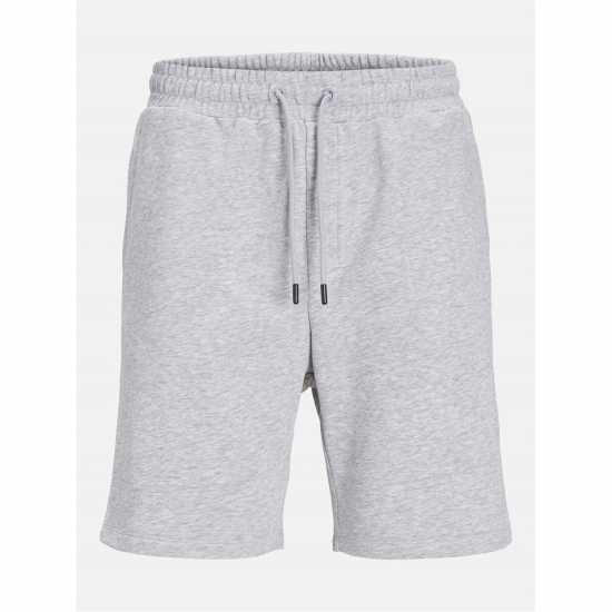 Jack And Jones Men's Fleece Jogger Shorts Lt Grey Melange Jack And Jones Men's Fleece Jogger Shorts Lt Grey Melange