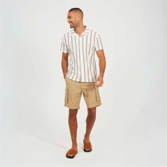 Brave Soul Mens Cotton Canvas Cargo Short Brave Soul Mens Cotton Canvas Cargo Short