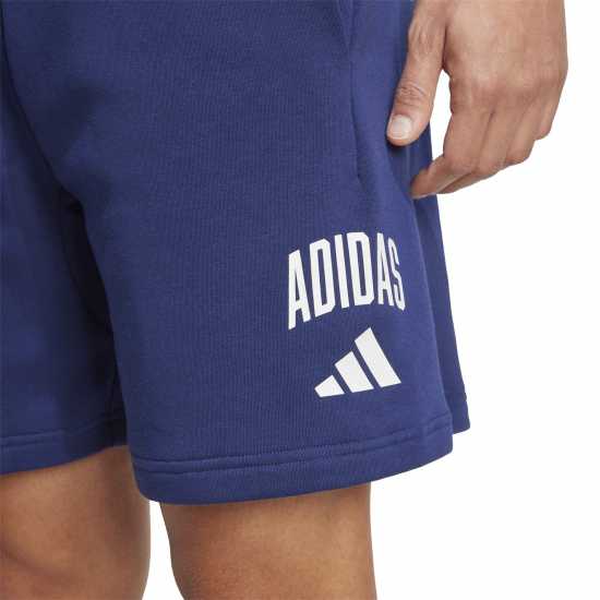 Adidas Men's Collegiate Jogger Shorts Синьо/Бяло 