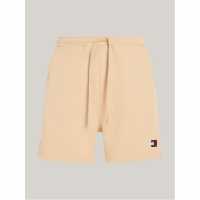 Tommy Jeans Fleece Logo Shorts Нежно Злато Мъжки къси панталони