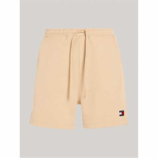 Tommy Jeans Fleece Logo Shorts Нежно Злато Мъжки къси панталони