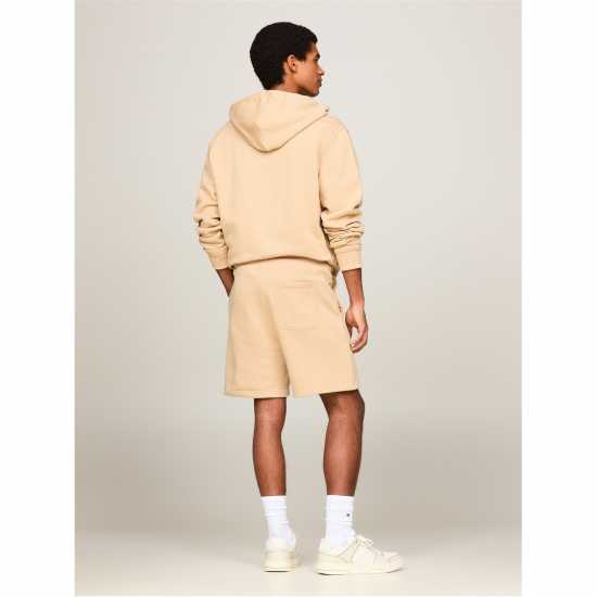 Tommy Jeans Fleece Logo Shorts Нежно Злато Мъжки къси панталони