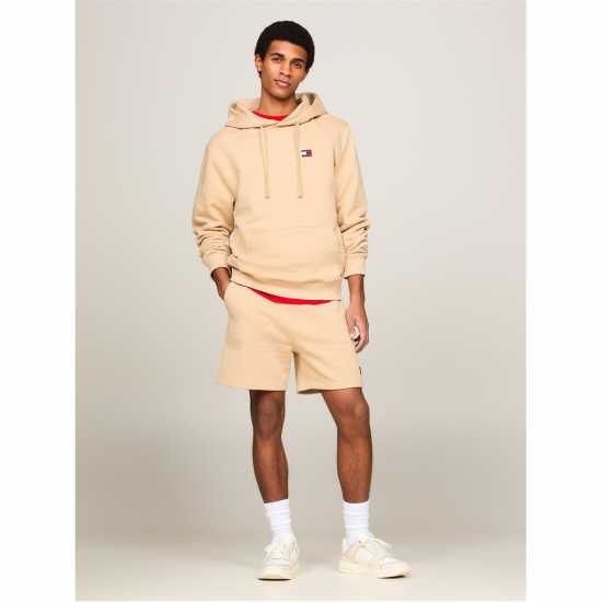 Tommy Jeans Fleece Logo Shorts Нежно Злато Мъжки къси панталони
