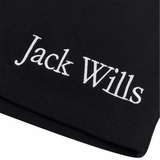 Jack Wills Script Jog Short Jn99 Black/White Детски къси панталони