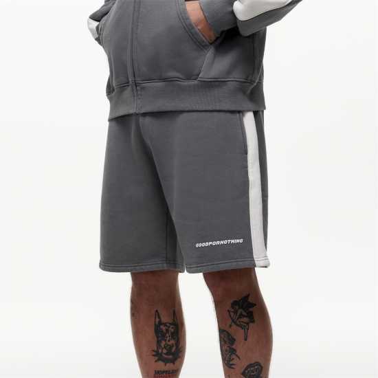 Мъжки къси панталони Good For Nothing Track Sweatshorts Grey Good For Nothing Track Sweatshorts Grey Мъжки къси панталони