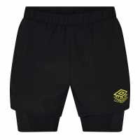 Umbro Мъжки Шорти Pro Training Elite Hybrid Shorts Mens Black Мъжко облекло за едри хора